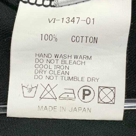 THE VIRIDI-ANNE Size M Black Cotton Crew Neck Long Sleeve T-shirt - Picture 6 of 6